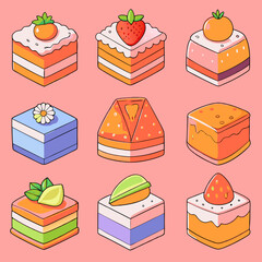 vector illustration of a cake