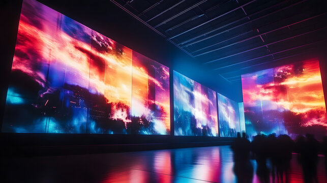 immersive video screen wall