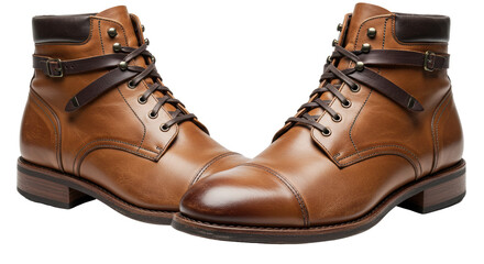 Isolated Leather Boots