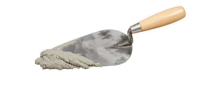 Isolated Trowel with Mortar