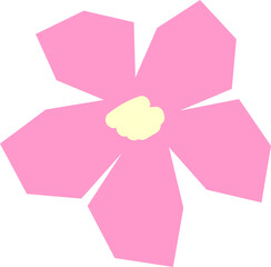 Fototapeta premium Simple abstract flower illustration.