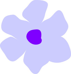 Simple abstract flower illustration.