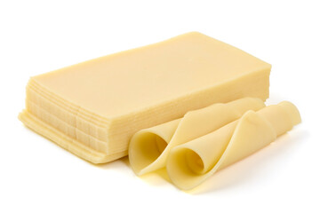 Edam cheese, isolated on white background. High resolution image