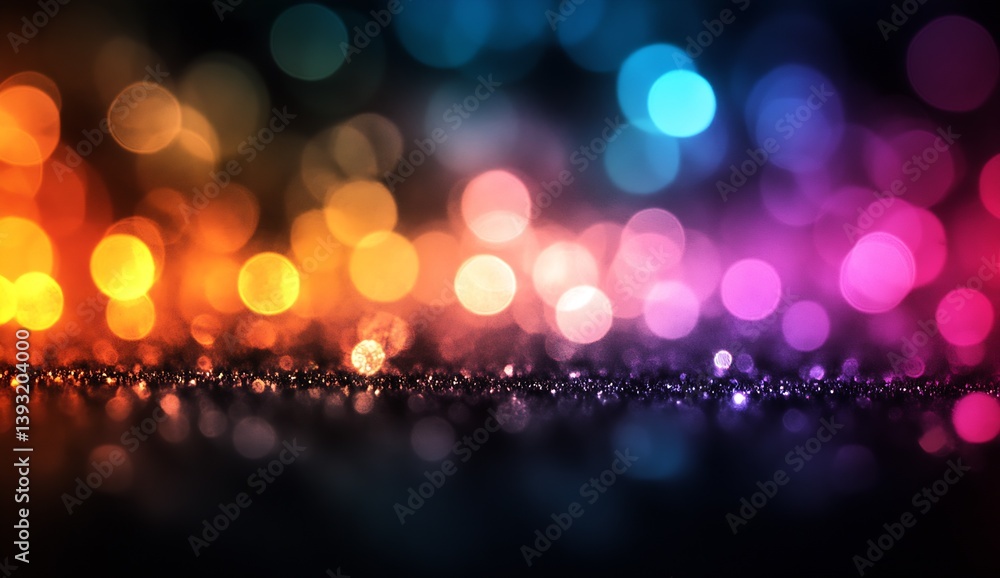 Leinwandbilder glistening bokeh lights creating a captivating colorful display suitable for artistic inspiration : 