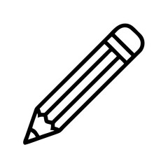 Fototapeta premium Pencil icons symbolize creativity and artistic expression. Essential for drawing, writing, and educational themes, these designs reflect the art of communication through simple tools.