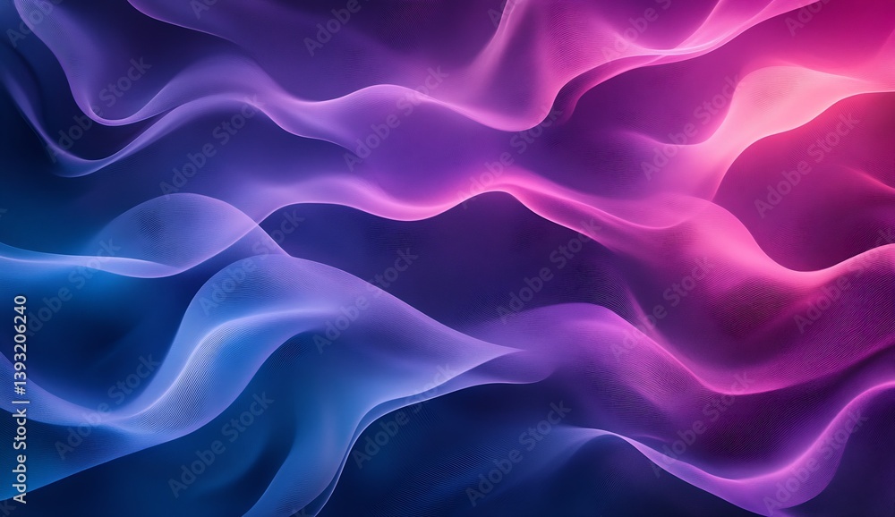 Poster dynamic abstract waves featuring beautiful contrasting pink and blue hues ideal for backgrounds : ge