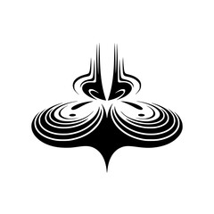 Abstract Black & White Graphic - Elegant, Modern Design Element