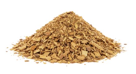 Isolated Brown Sticks Pile