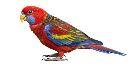 Isolated Red Rosella Bird