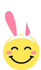 smiling face with rabbit ears emoji