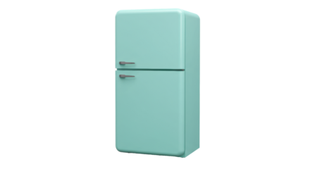 Isolated Retro Refrigerator