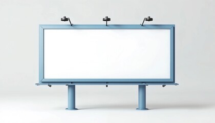 Obraz premium blank billboard on a white background