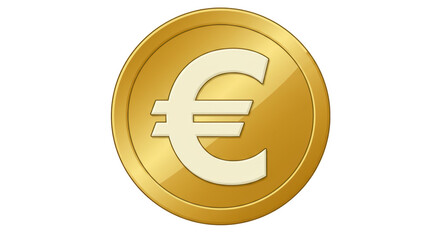 Obraz premium Isolated Euro Coin