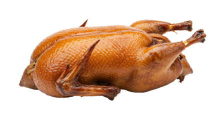 Roasted chicken dish presentation featuring crisp skin deliciously prepared