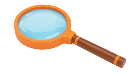 Isolated Magnifying Glass