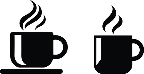 cup of coffee  logo, coffee shop logo silhouette vector illustration 