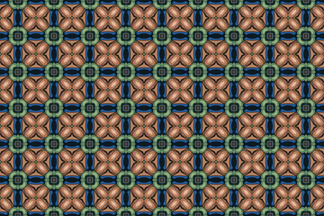 Seamless Wallpaper Shape Decoration Cloth Perspective Art Tile Design Texture Graphic Geometric Visual Endless Symmetric Fashion Digital Textile Fabric Background Interior Template Luxury Pattern.