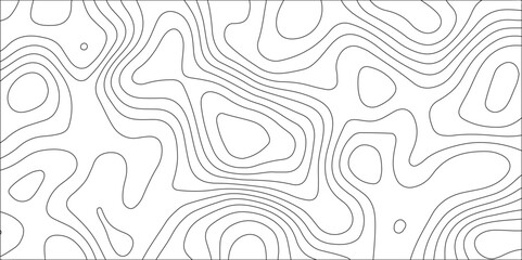 Luxury topographic wavy pattern and geographic grid map design. The concept of conditional geographical pattern. White topography topology texture wavy contour map. curvy wave isolines vector