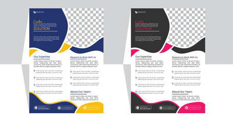 Modern business flyer template 