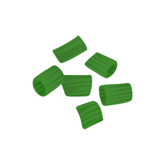 Green spring onion chopped chives