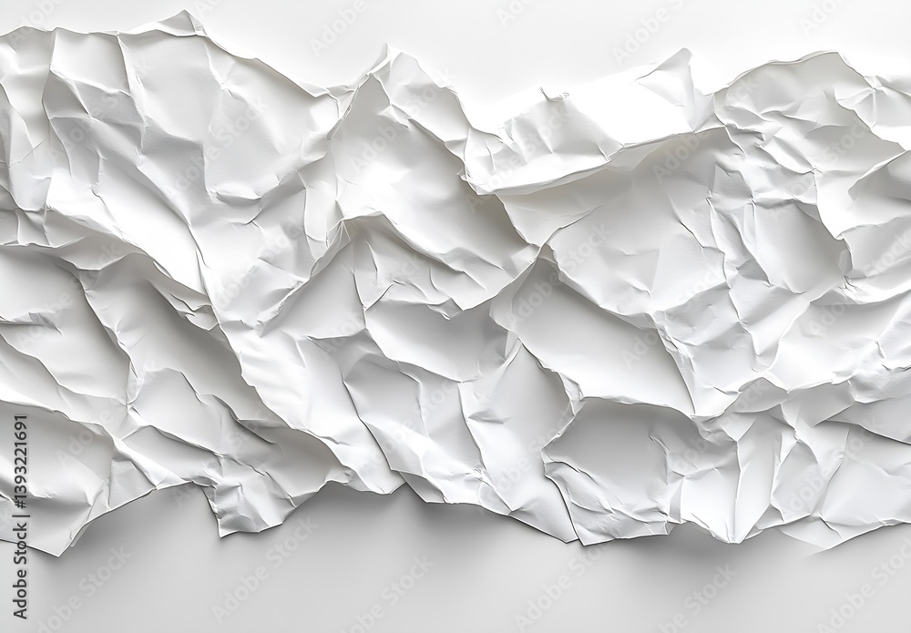 Aufkleber minimalist white crumpled paper texture background perfect for graphic design or artistic presentati