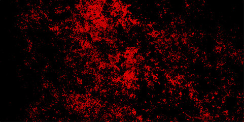 Distressed red grunge texture on a black background. Decorative pattern background for abstract concept. Grungy red canvas background or texture. limestone textured background. Trendy living coral