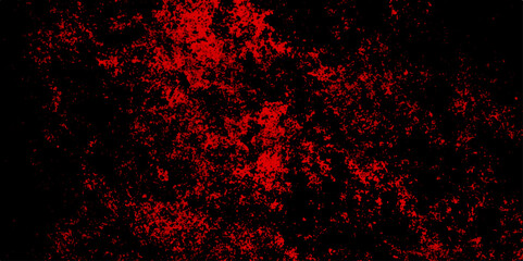 Distressed red grunge texture on a black background. Decorative pattern background for abstract concept. Grungy red canvas background or texture. limestone textured background. Trendy living coral