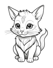 Obraz premium vector illustration of a cat