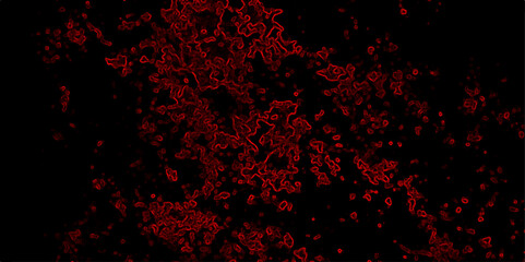 Dark abstract digital texture with red glowing contour lines on black background resembling electric circuits or energy waves perfect for sci fi themes futuristic designs horror visuals tech