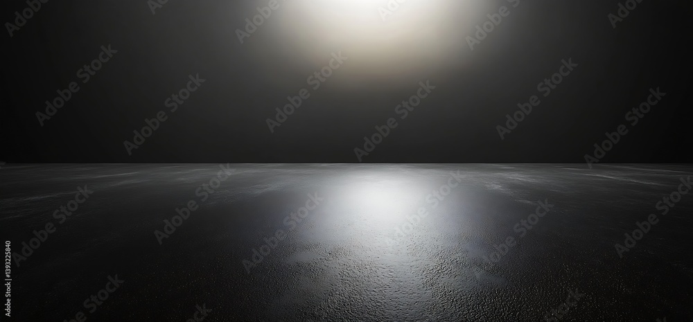 Poster sleek black floor and soft light abstract background for product photography and design overlays : g