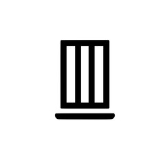 Minimalist Abstract Design: Vertical Lines in Black and White
