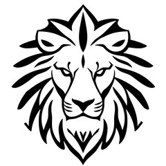 Obraz premium lion head tattoo