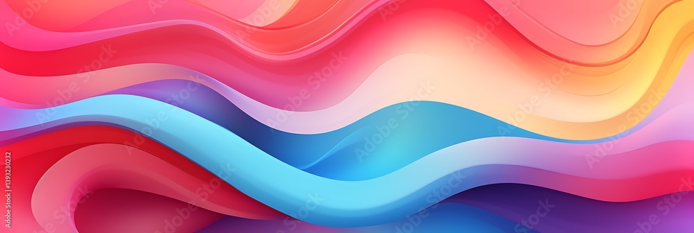 Poster abstract colorful swirls: a vibrant tapestry of interwoven, fluid forms that dance in a symphony of 