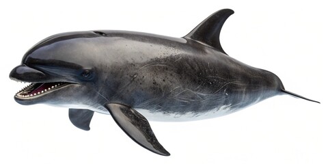 Fototapeta premium false killer whale isolated on white background