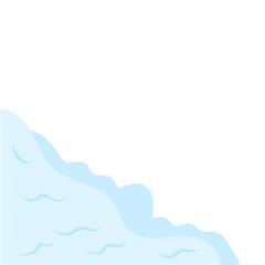 Snow avalanche slides down. Vector illustration. © 66soloria_
