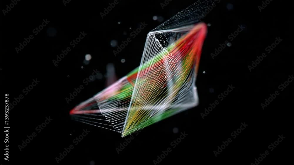 Poster vibrant digital sound waveforms creating a dynamic abstract background generative ai