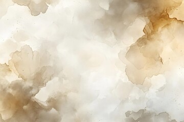 Abstract Watercolor Background Neutral Tones Earthy Texture Artistic Canvas Brown Beige Blending Shades Subtle Gradient : Generative AI