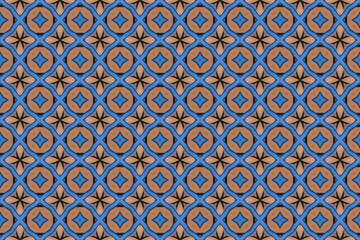 Seamless Wallpaper Shape Decoration Cloth Perspective Art Tile Design Texture Graphic Geometric Visual Endless Symmetric Fashion Digital Textile Fabric Background Interior Template Luxury Pattern.