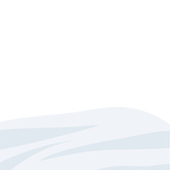 Winter landscape with drifts of snow. Vector illustration.