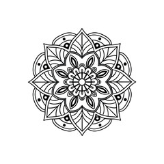 Mandala abstract floral Design 