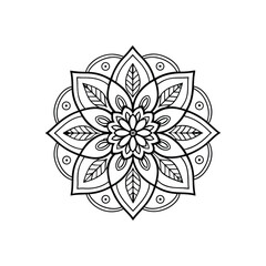 Mandala abstract floral Design 