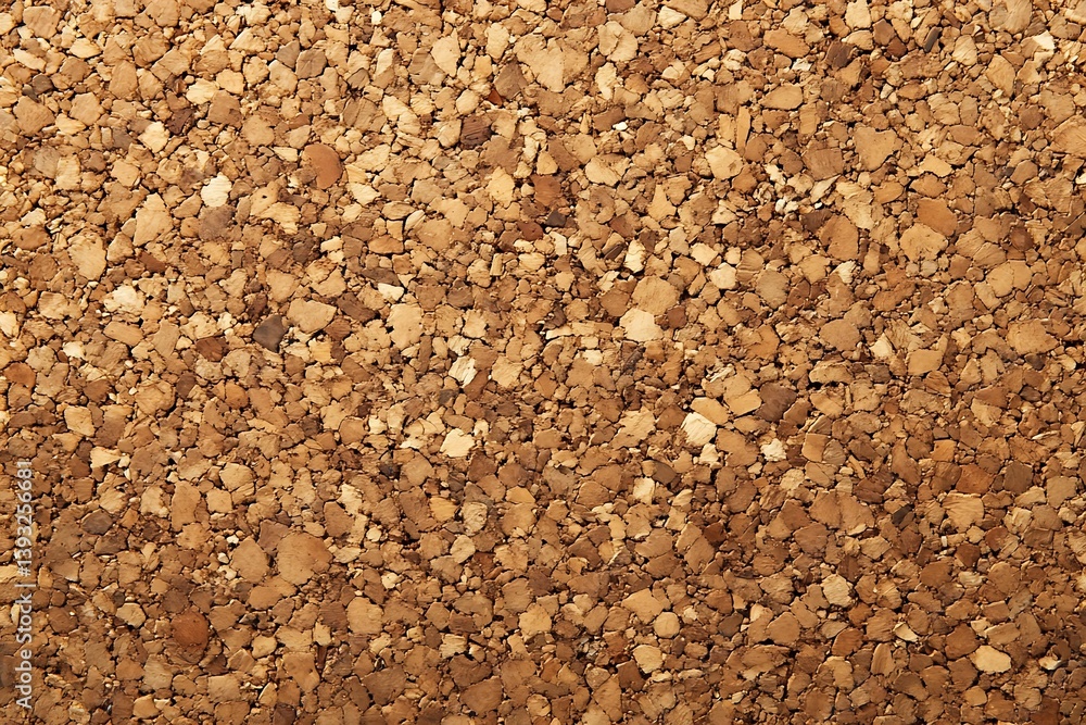 Poster close up of cork board texture neutral brown tones bulletin board material abstract background natur
