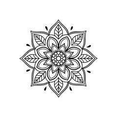 Mandala abstract floral Design 