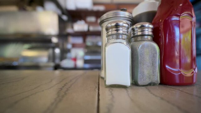 Essential Condiments Found at a Cozy and Inviting Diner for All Your Dining Needs
