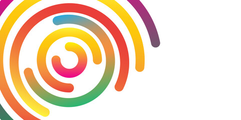 Colorful Concentric Circles Abstract Art, abstract gradient line, lines circle texture. Gradient. 