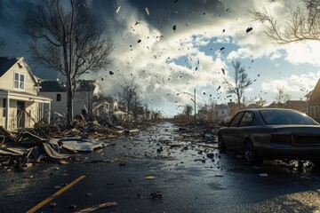 Tornado causes severe destruction in residential area after powerful storm