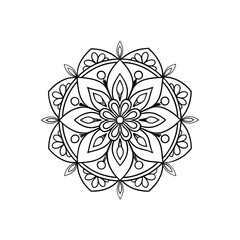 Mandala abstract floral Design 