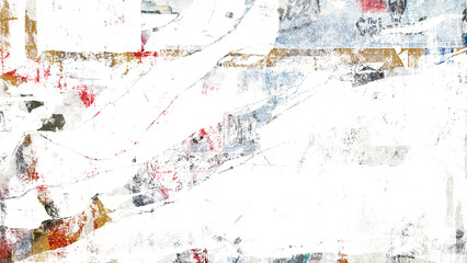 Fototapeta premium Torn newspaper residue overlay on transparent background