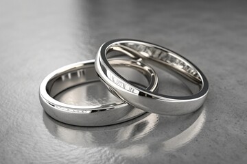 two wedding rings