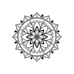Mandala abstract floral Design 